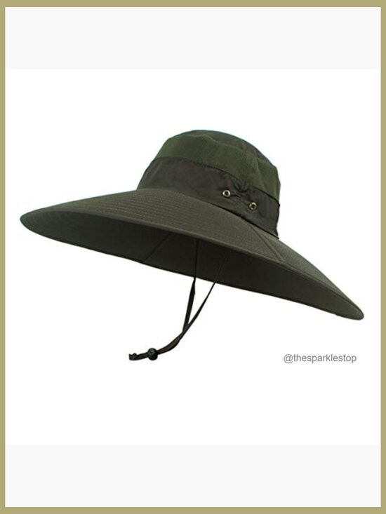 Water Repellent Polyester Sun Hat with Wide Brim for Outdoor Activities main image 7